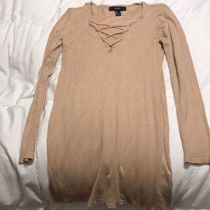 Tan Sweater Dress